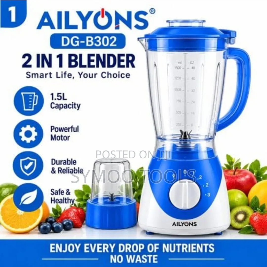 Ailyons DG-B302 2-in-1 Blender and Grinder