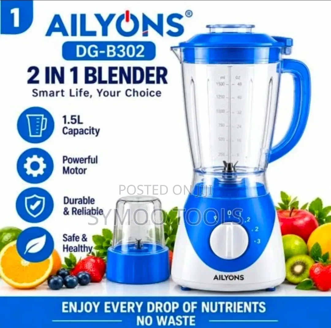Ailyons DG-B302 2-in-1 Blender and Grinder
