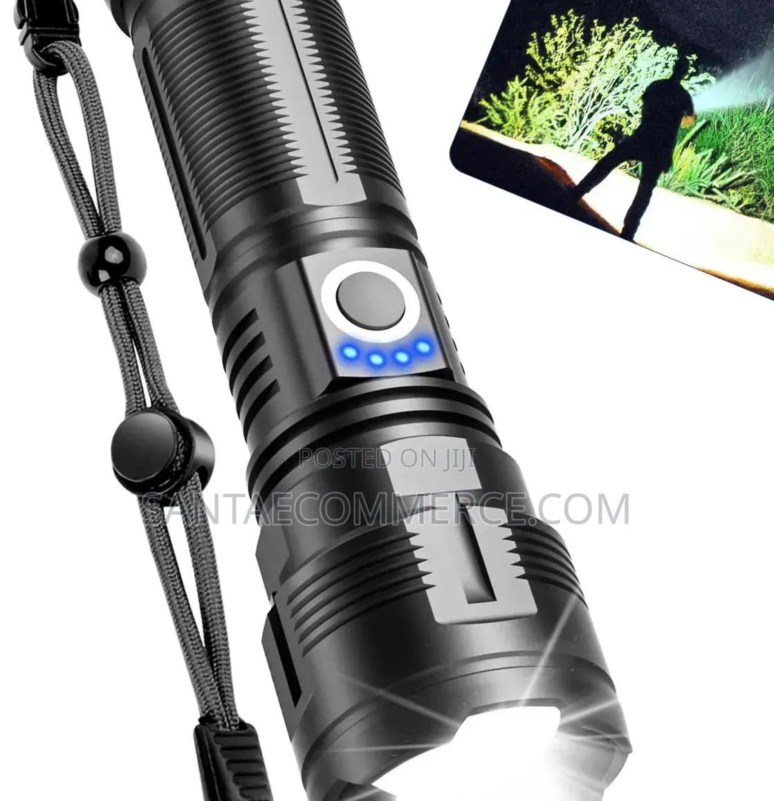 Portable LED Rechargeable Handheld Flashlight Torch Light