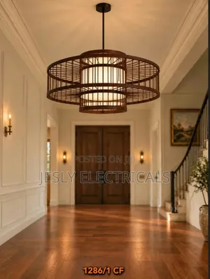 Multilayered Asian Style Bamboo Light