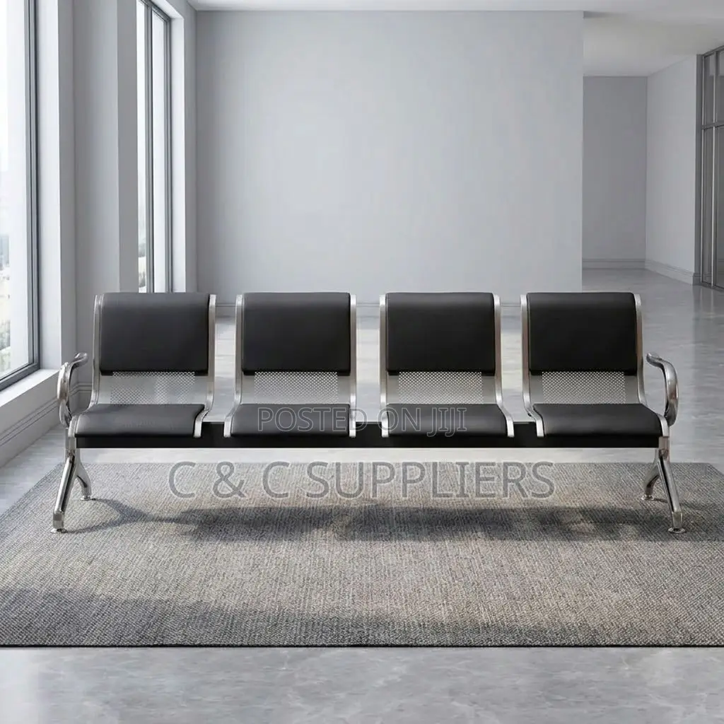 Padded Four-Seat Visitor Bench