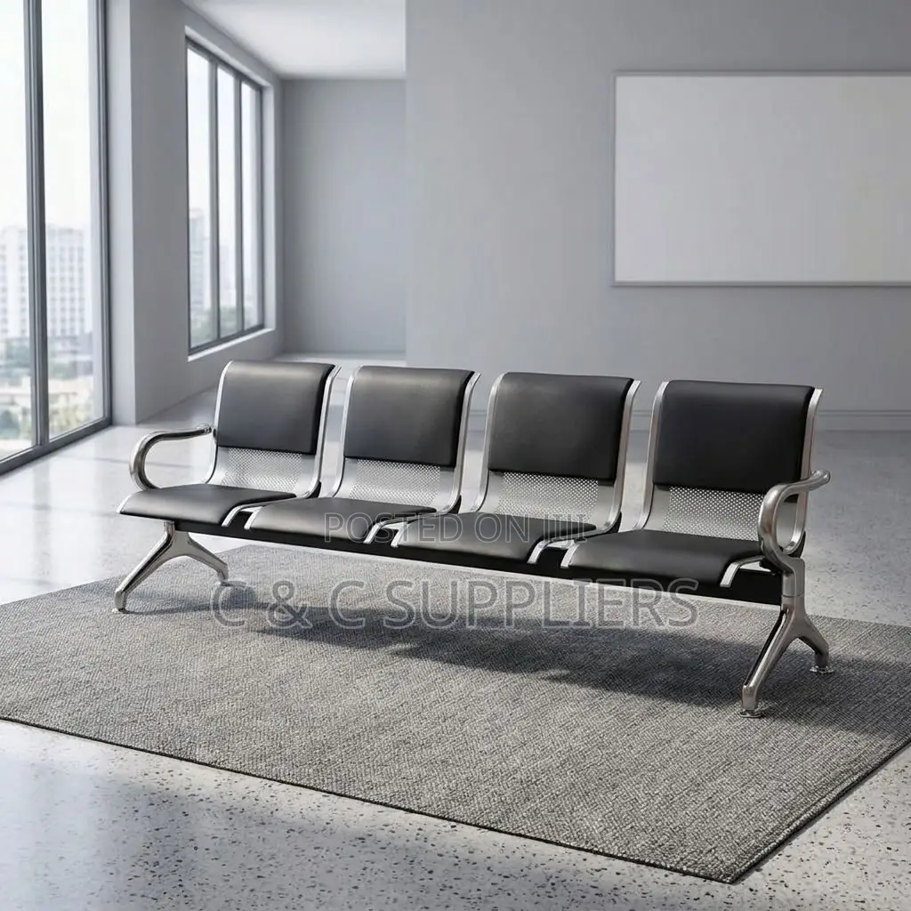 Padded Four-Seat Visitor Bench