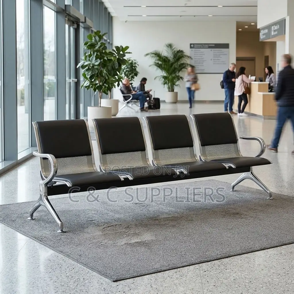 Padded Four-Seat Visitor Bench