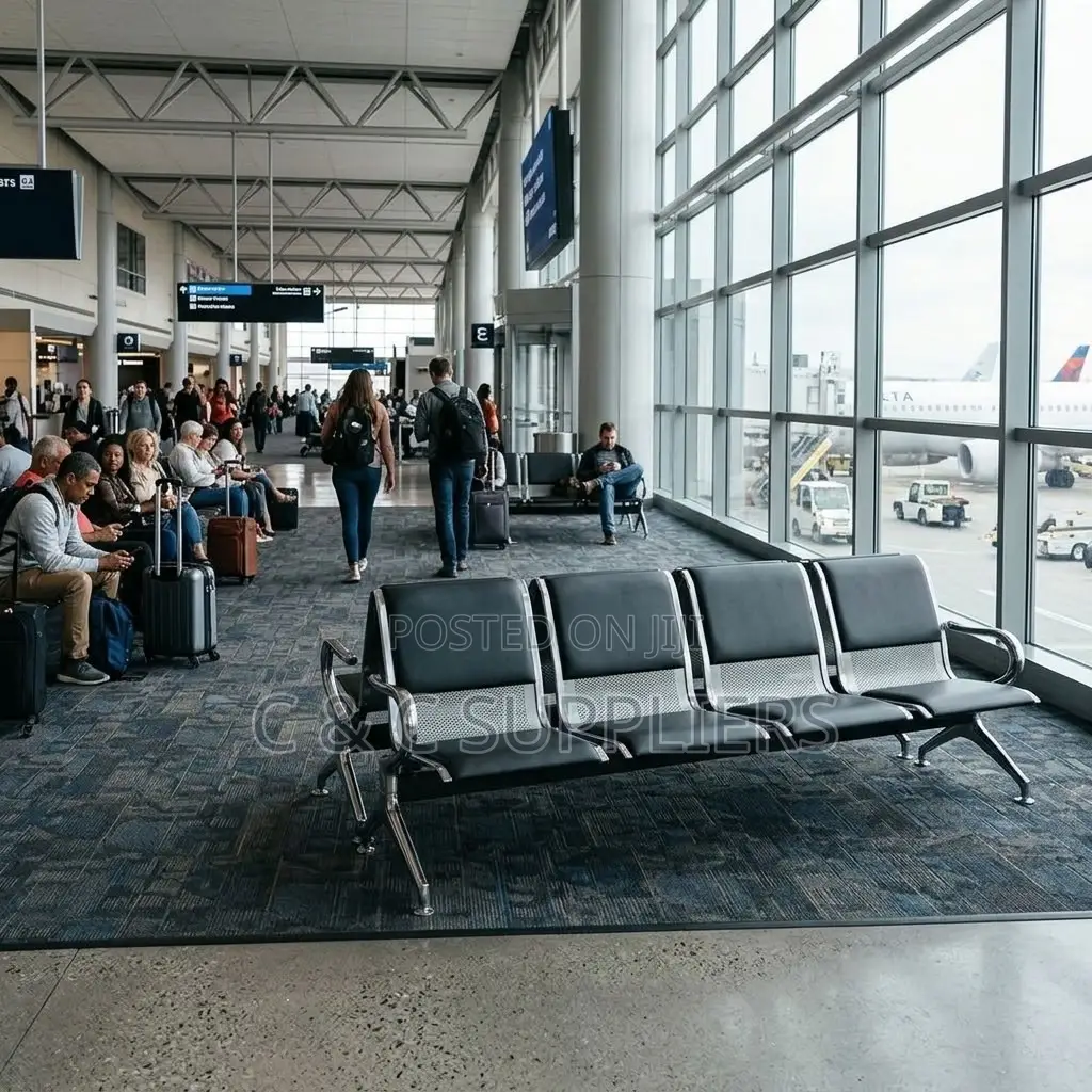 Padded Four-Seat Visitor Bench