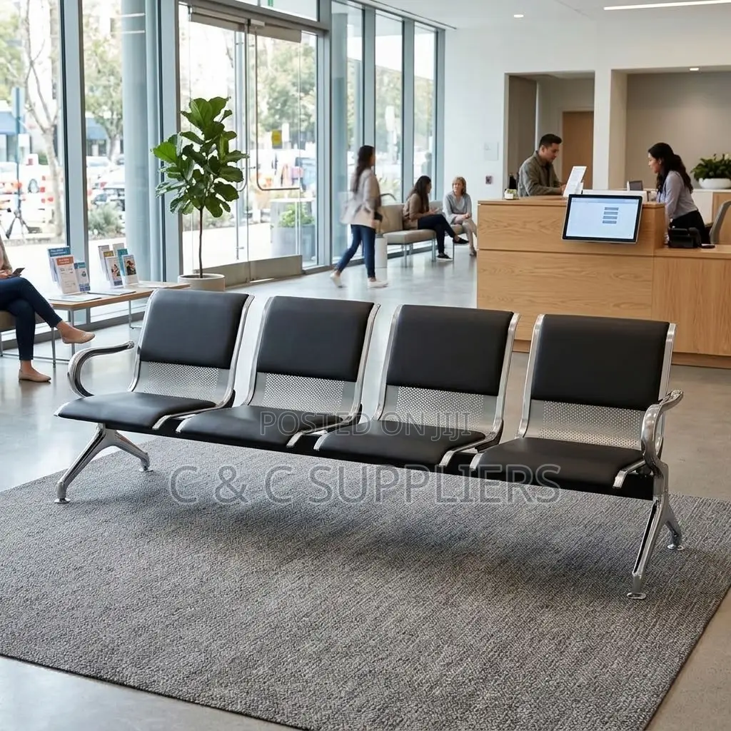 Padded Four-Seat Visitor Bench