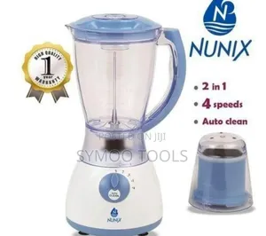 Nunix 2-in-1 Countertop Blender and Grinder