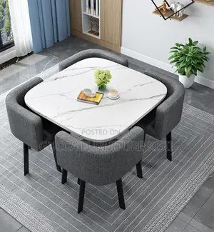 4 Seater Square Compact Home Dining Set