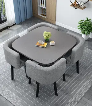 4 Seater Square Compact Home Dining Set