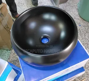 Countertop Basin Round Black