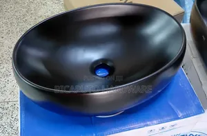 Countertop Basin Oval Black