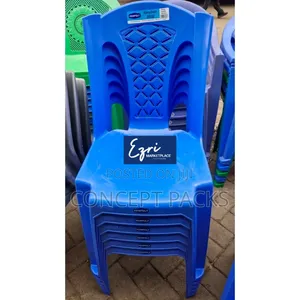 Kenpoly Nublue Original Armless Plastic Chairs.