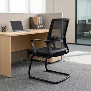 Ergonomic Medium-Back Mesh Meeting Chair.
