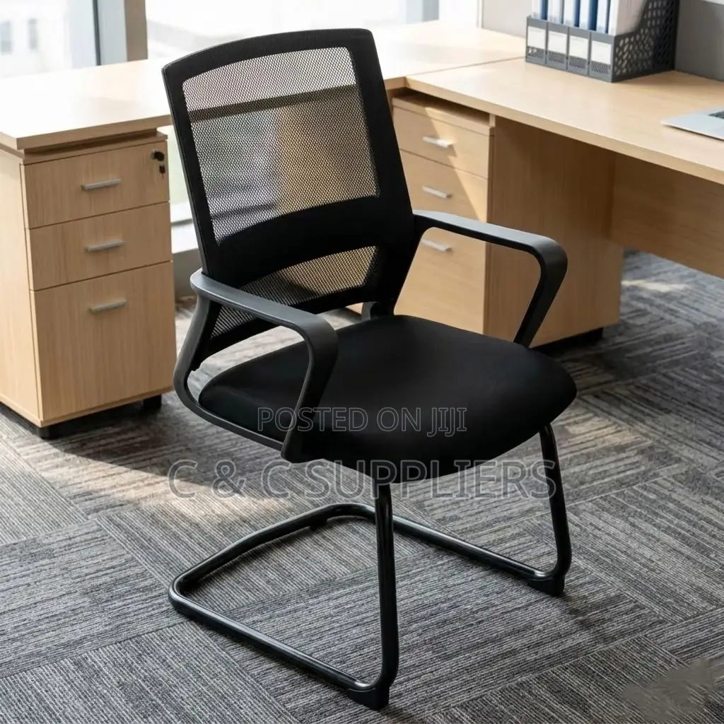 Ergonomic Medium-Back Mesh Meeting Chair.