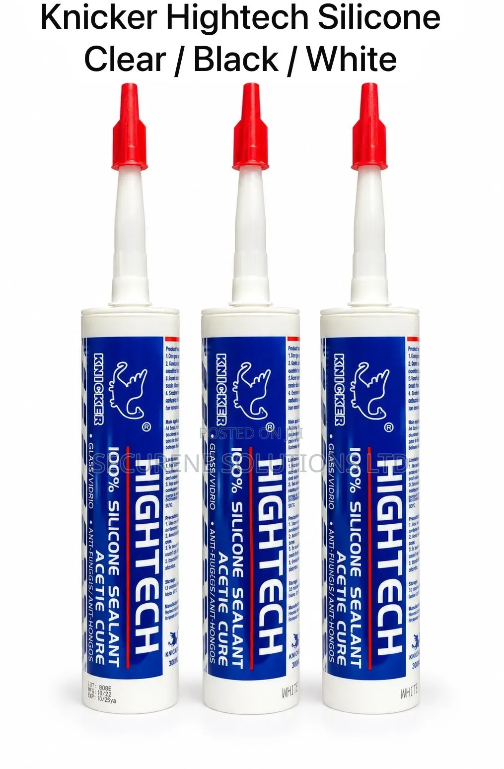 Knicker Hightech 100% Silicone Sealant, an Acetic-Adhesive
