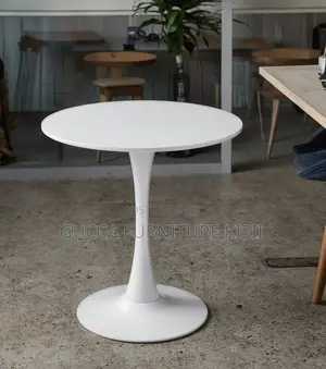 4 Seater White Eames Home Dining Round Table