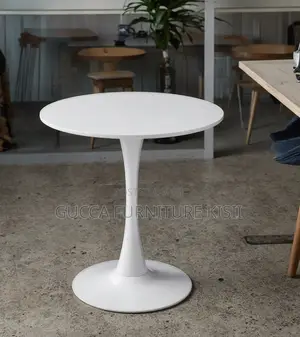 4 Seater White Eames Home Dining Round Table