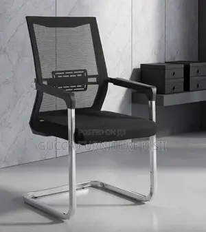 Mesh Visitor's Midback Chair With Cantilever Base