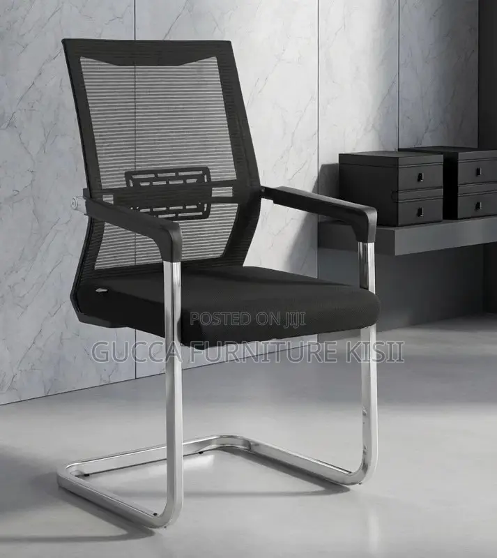 Mesh Visitor's Midback Chair With Cantilever Base