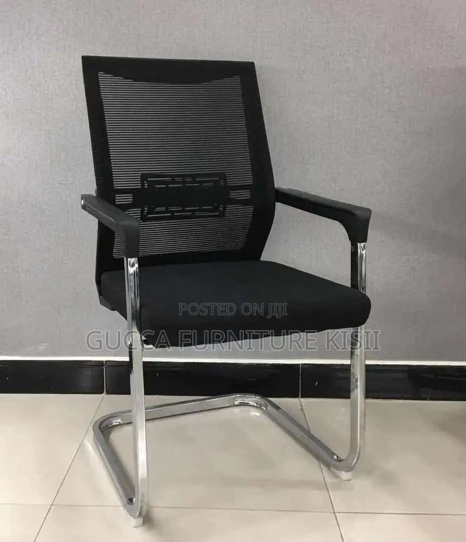 Mesh Visitor's Midback Chair With Cantilever Base