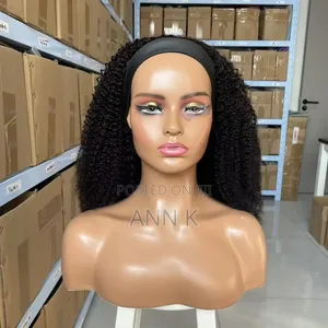 Head Band Kinky Curl Human Hair