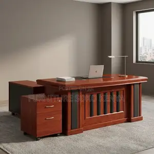1800MM Executive Directors Desk | Modern L Shaped Mahogany Desk