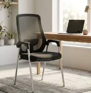 Mesh Visitor Chair – Durable Guest Seating for Offices and Meetings