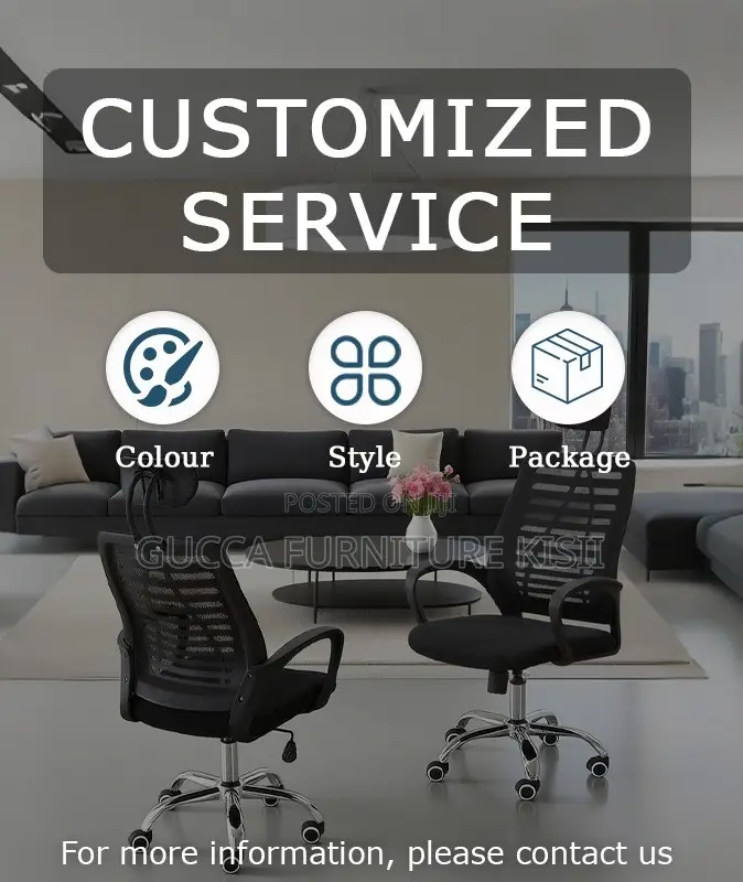 Headrest Adjustable Mesh Working Desk Chair