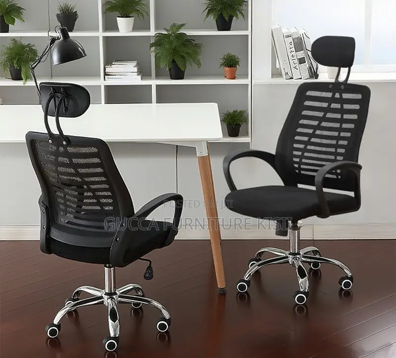 Headrest Adjustable Mesh Working Desk Chair