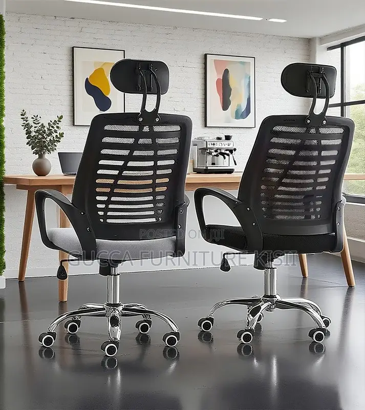 Headrest Adjustable Mesh Working Desk Chair