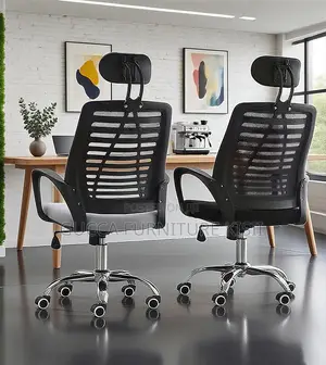 Headrest Adjustable Mesh Working Desk Chair