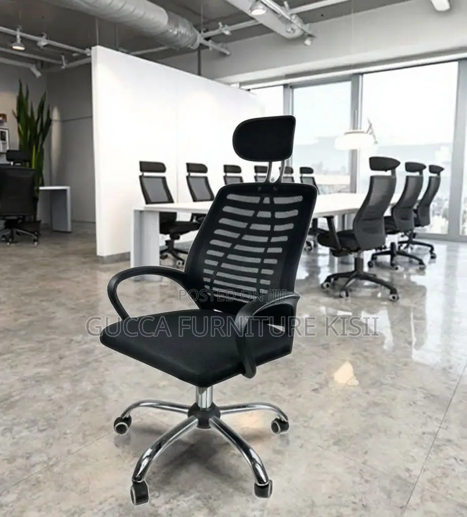Headrest Adjustable Mesh Working Desk Chair
