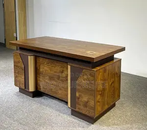 Office Desk; 1.4 Meters Brown Office Desk