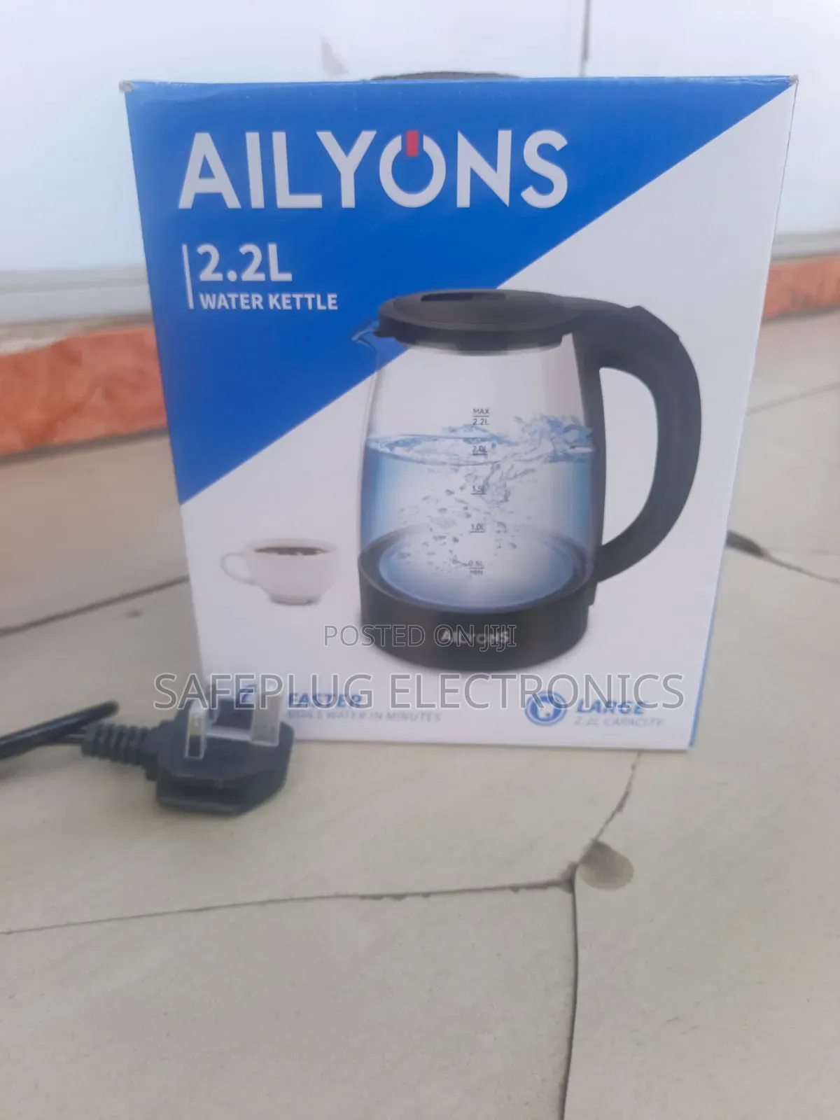 AILYONS 2.2L Electric Water Kettle – Fast Boiling