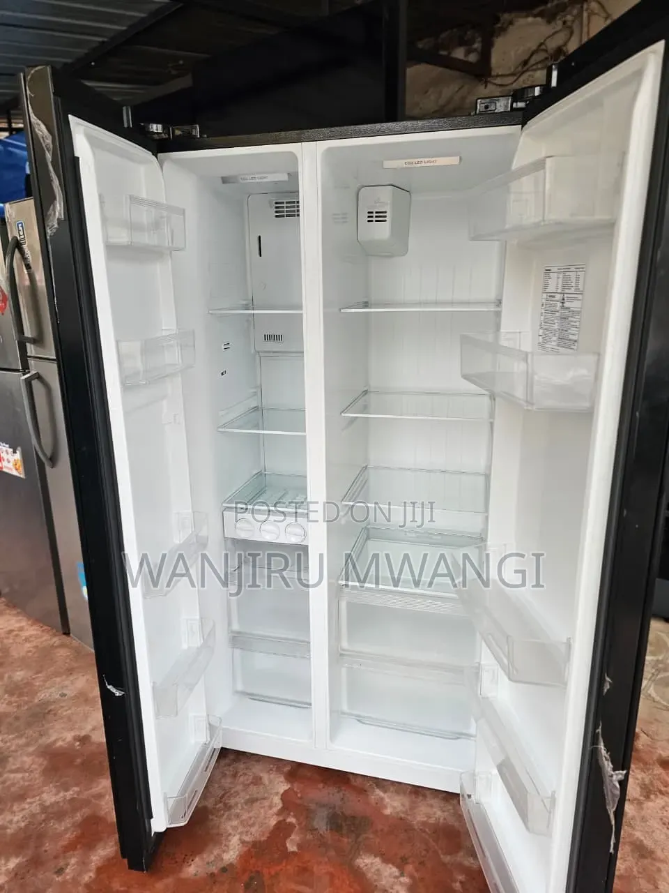 Very Clean Side by Side Refrigerator (Black)