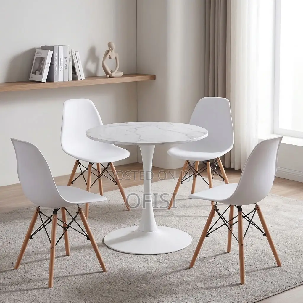 Dining Set; 4 Seater Eames Dining Set