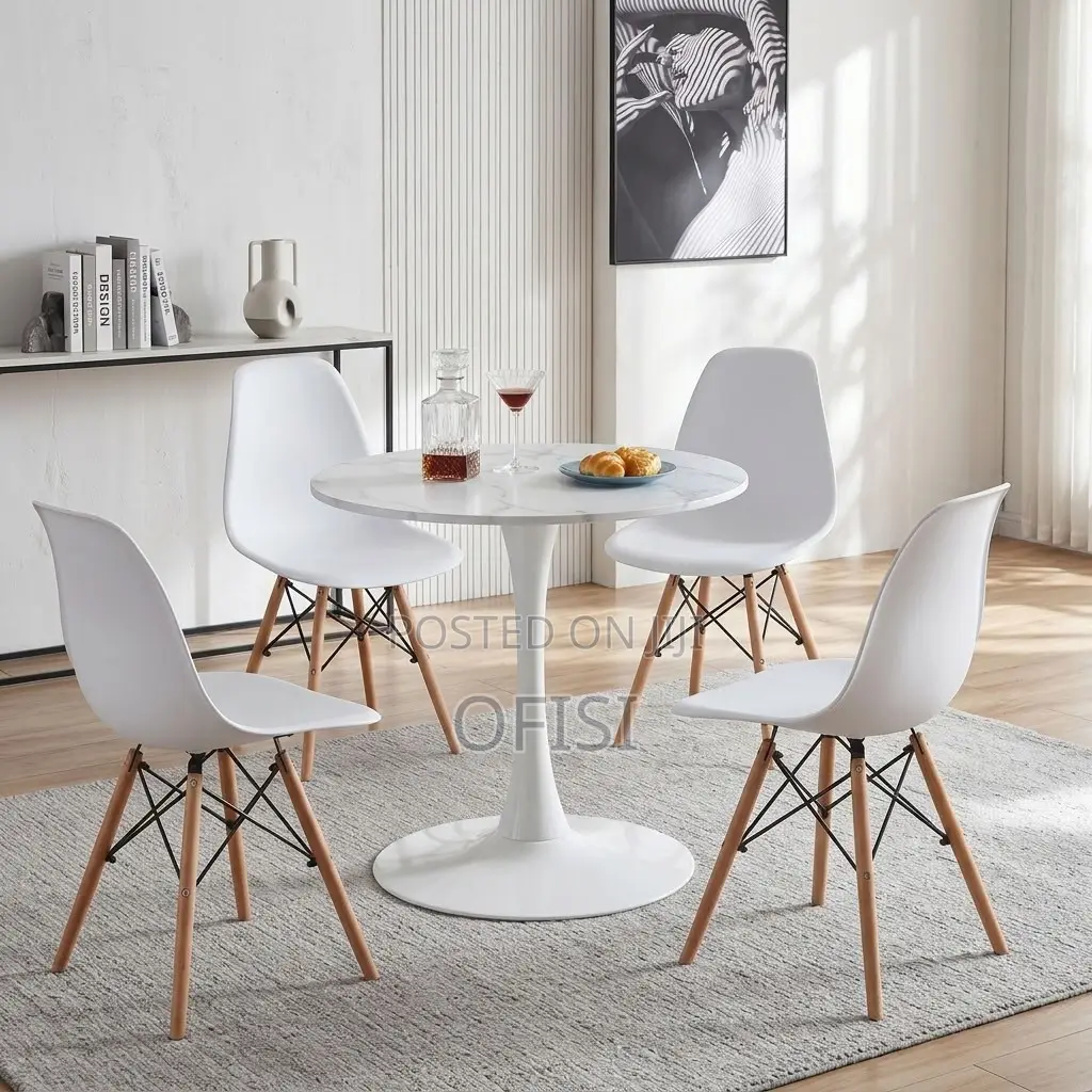 Dining Set; 4 Seater Eames Dining Set