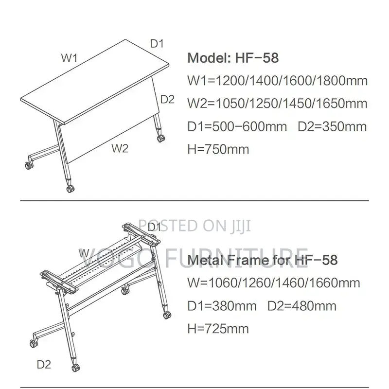 Desk; White Foldable Office Desk