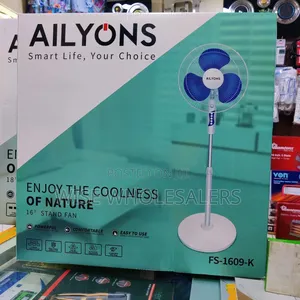 Ailyons 16-Inch Standing Fan With Round Base