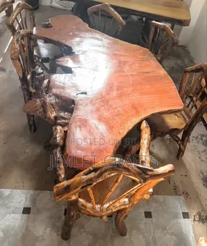 Solid Wood Rustic Dining Table
