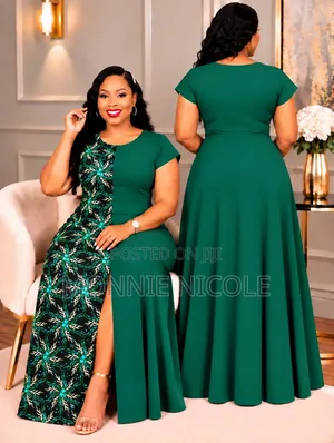Classic Ruracio/Ankara Wedding Long Dress
