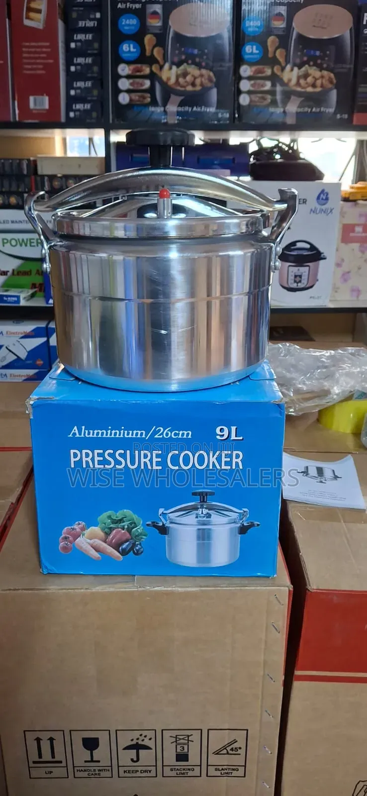 Aluminium 9-Litre Manual Pressure Cooker