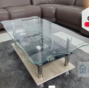 Modern Glass Coffee Table With Lower Shelf – Stylish Design