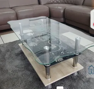 Elegant Glass Top Coffee Table for Living Room