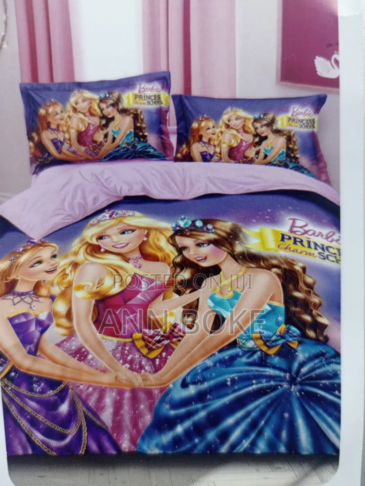 Cartoon Themed Duvet, One Bedsheet and Two Pillowcase Size 4*6