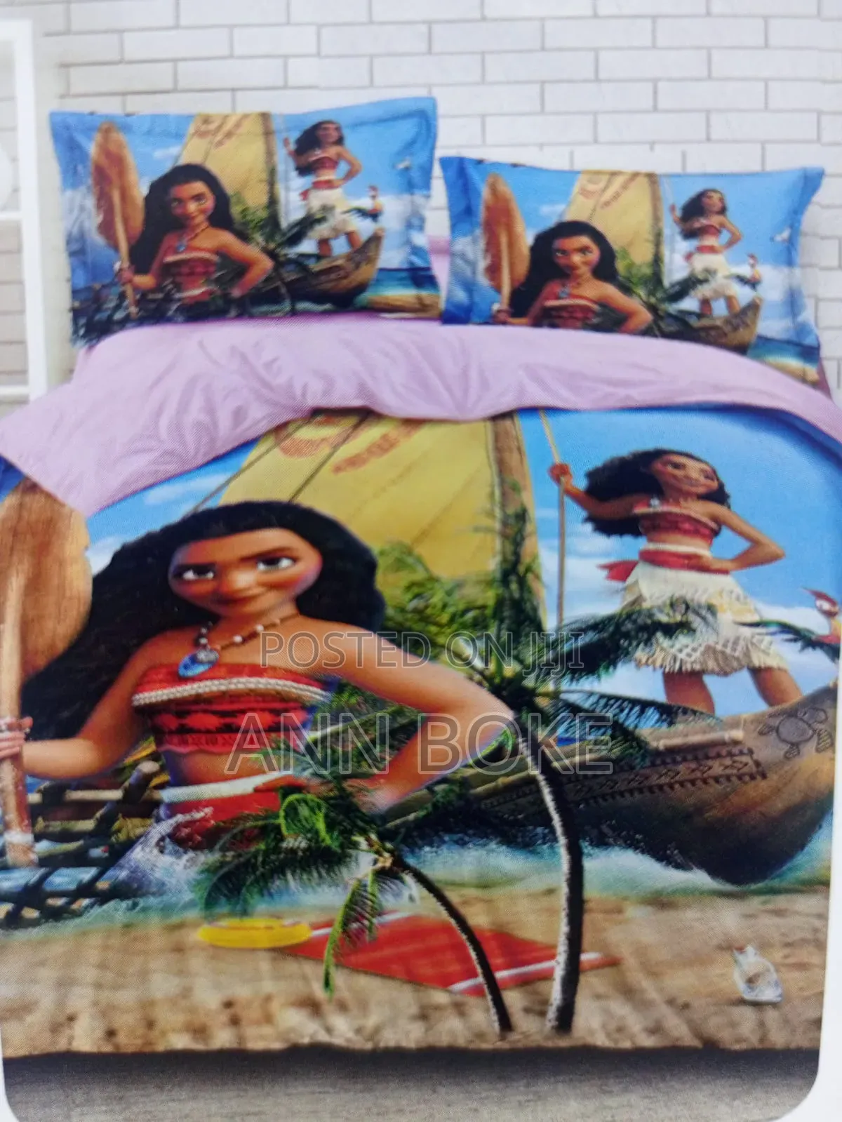 Cartoon Themed Duvet, One Bedsheet and Two Pillowcase Size 4*6