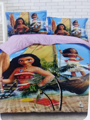 Cartoon Themed Duvet, One Bedsheet and Two Pillowcase Size 4*6