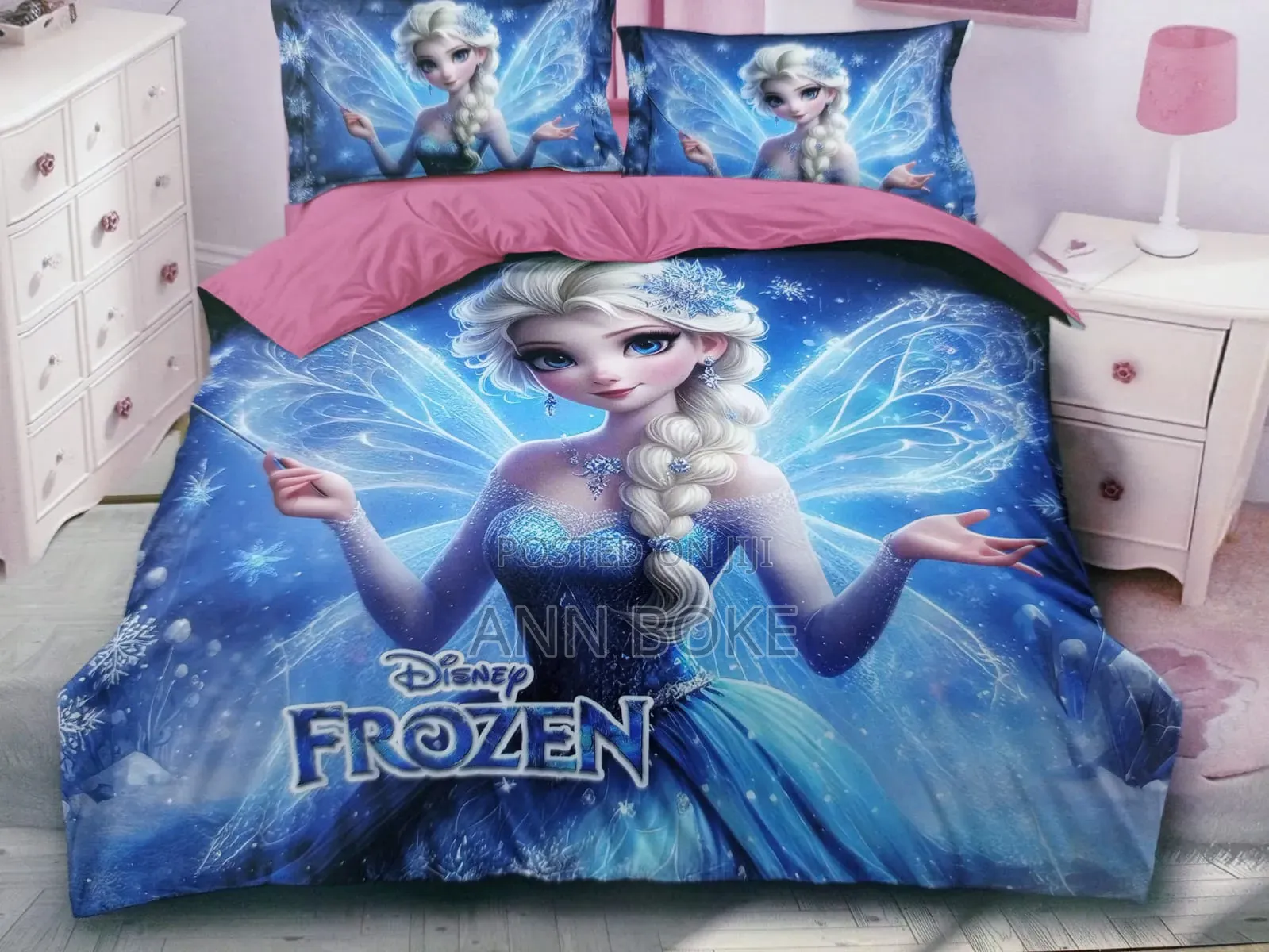 Cartoon Themed Duvet, One Bedsheet and Two Pillowcase Size 4*6