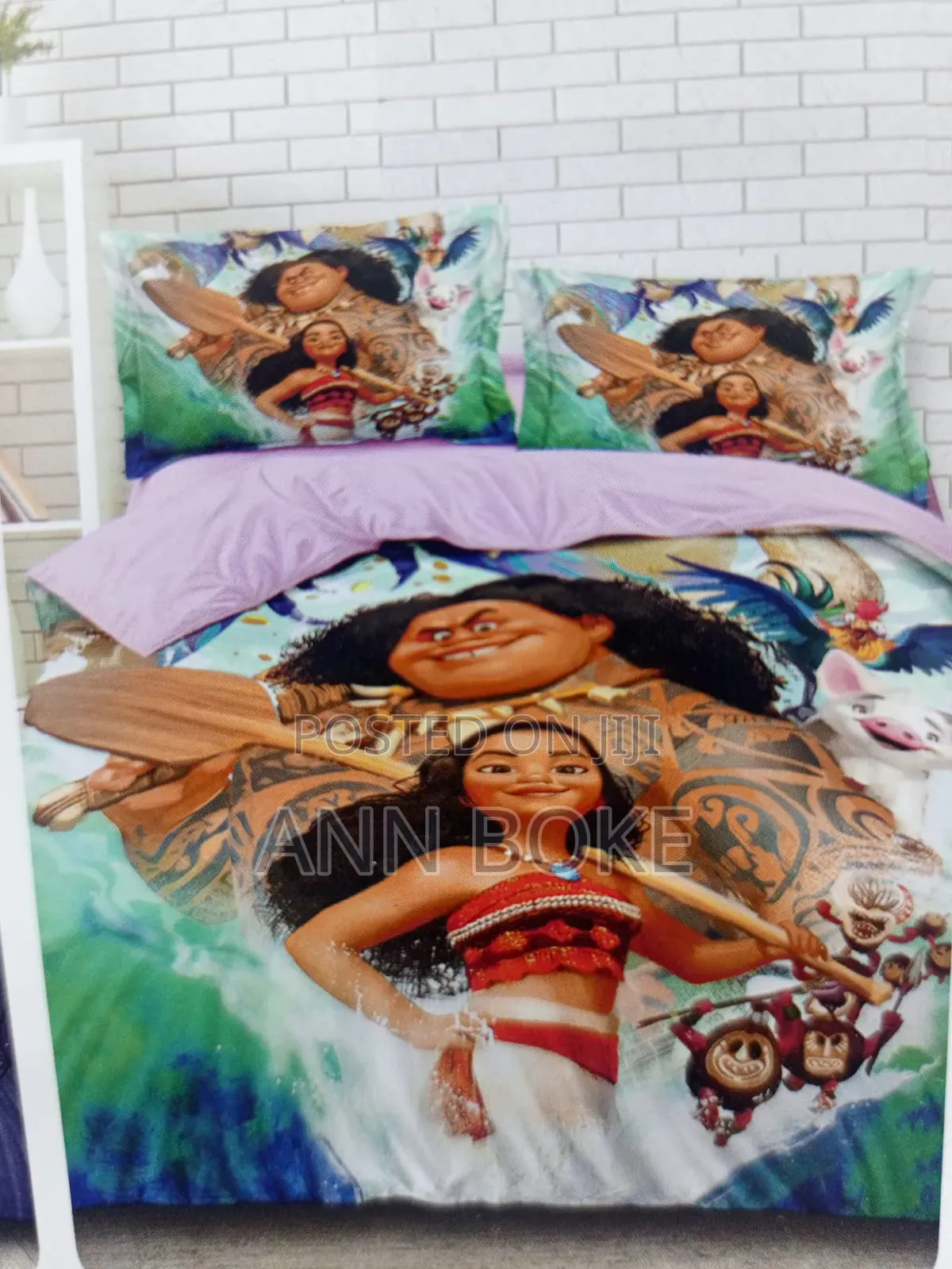 Cartoon Themed Duvet, One Bedsheet and Two Pillowcase Size 4*6