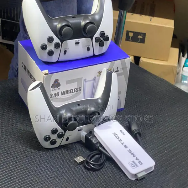 M15 Retro Arcade Game Pad Stick Dual 2.4G Controllers 64GB Storage