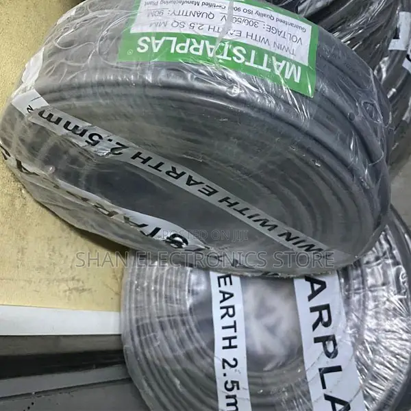 Grey PVC Sheathed 2.5mm Twin Earth Electrical Cable 90 Metres